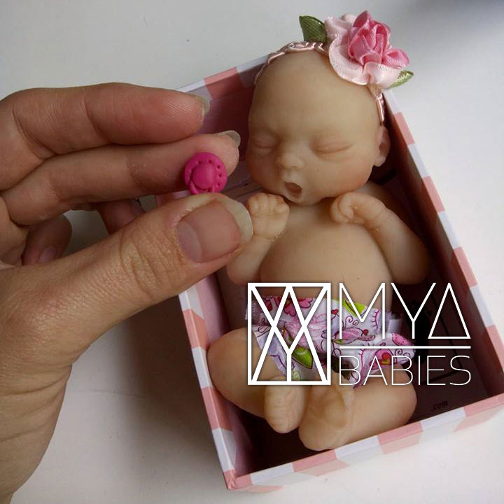 miniature silicone baby tiny tally